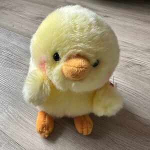 Aurora World Yellow Chickadee Chick Rolly Plush with Tag